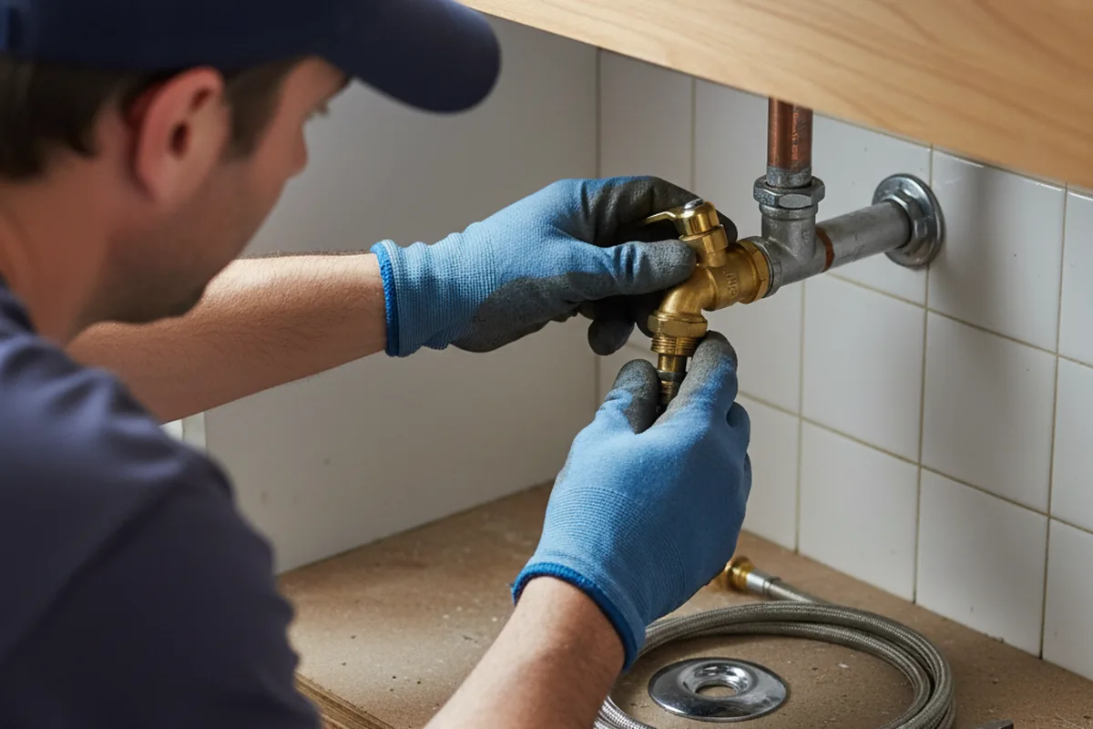 Shutoff valve and fitting work during Repiping in White City